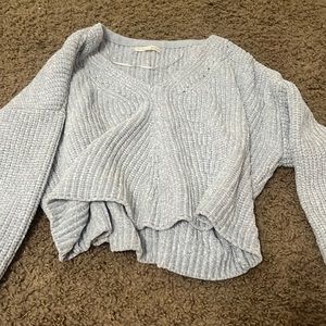 super soft light blue sweater